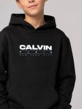 Maglia in felpa cappuccio Calvin Klein - black - 1