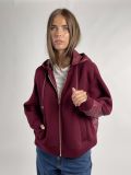 Maglia in felpa zip cappuccio Freedom By Pennyblack - bordeaux - 0