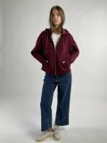 Maglia in felpa zip cappuccio Freedom By Pennyblack - bordeaux - 2