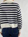 Pullover manica lunga Pennyblack - bianco blu - 5