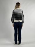 Pullover manica lunga Pennyblack - bianco blu - 6