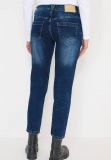 Jeans elasticizzato a vita media. chi... - blu - 5