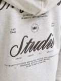 Maglia in felpa aperta Jack & Jones - grigio chiaro - 4