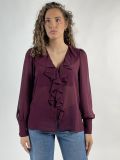 Camicia manica lunga giovane Artigli - bordeaux - 0