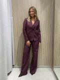 Pantalone Artigli - vino - 2
