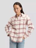 Camicia manica lunga Lee - bianco rosso - 0