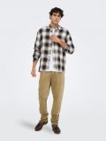 Camicia manica lunga casual Only & Sons - coffe - 4