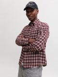 Camicia manica lunga flanella Jack & Jones - cioccolato - 2