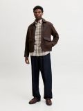 Camicia manica lunga flanella Jack & Jones - taupe - 3