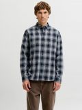 Camicia manica lunga flanella Jack & Jones - dark navy - 0