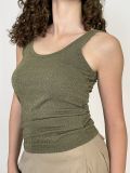 Canotta Susy Mix - verde militare - 1