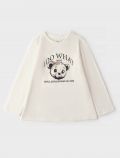T-shirt manica lunga I Do - panna - 0