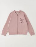 Maglia in felpa aperta I Do - mauve - 0