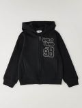 Maglia in felpa aperta I Do - nero - 0
