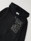 Maglia in felpa aperta I Do - nero - 1