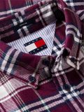 Camicia manica lunga flanella Tommy Jeans - bordeaux - 1