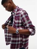 Camicia manica lunga flanella Tommy Jeans - bordeaux - 2