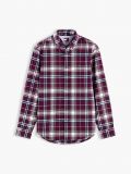 Camicia manica lunga flanella Tommy Jeans - bordeaux - 5