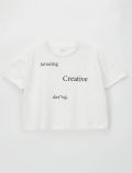 T-shirt manica corta I Do - panna - 0