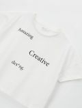 T-shirt manica corta I Do - panna - 1