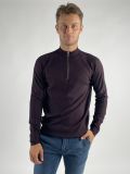 Lupetto zip Seinse - melanzana - 0