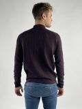 Lupetto zip Seinse - melanzana - 2