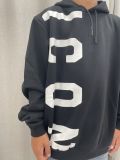 Maglia in felpa cappuccio Icon - nero - 1