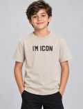 T-shirt manica corta Icon - sabbia - 0