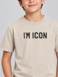 T-shirt manica corta Icon - sabbia - 1