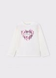 T-shirt manica lunga Mayoral - ecru - 0