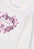 T-shirt manica lunga Mayoral - ecru - 1