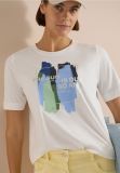 T-shirt manica corta curvy Cecil - vaniglia - 4