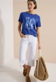T-shirt manica corta curvy Cecil - bluette - 2