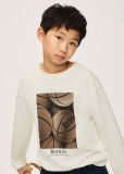 T-shirt manica lunga Mayoral - panna - 0