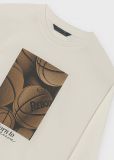 T-shirt manica lunga Mayoral - panna - 1