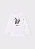 T-shirt manica lunga Mayoral - panna - 0