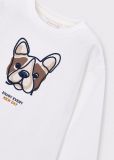 T-shirt manica lunga Mayoral - panna - 1