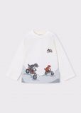 T-shirt manica lunga Mayoral - panna - 3