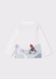 T-shirt manica lunga Mayoral - panna - 4