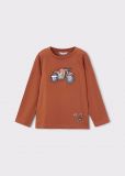 T-shirt manica lunga Mayoral - coccio - 0