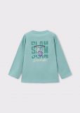 T-shirt manica lunga Mayoral - acqua - 4