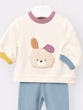Completo 2 pezzi Newborn - malva - 1