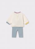 Completo 2 pezzi Newborn - malva - 2