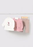 Completo 3 pezzi Newborn - cipria - 0