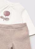 Completo 3 pezzi Newborn - cipria - 2