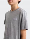 T-shirt manica corta sportiva The North Face - grigio - 2