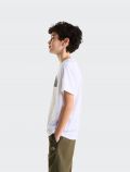 T-shirt manica corta sportiva The North Face - bianco - 4