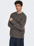 Maglia manica lunga Only & Sons - marrone - 0