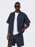 Camicia manica corta Only & Sons - dark blue - 0