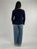Maglia manica lunga curvy Rinascimento Curvy - blu navy - 4